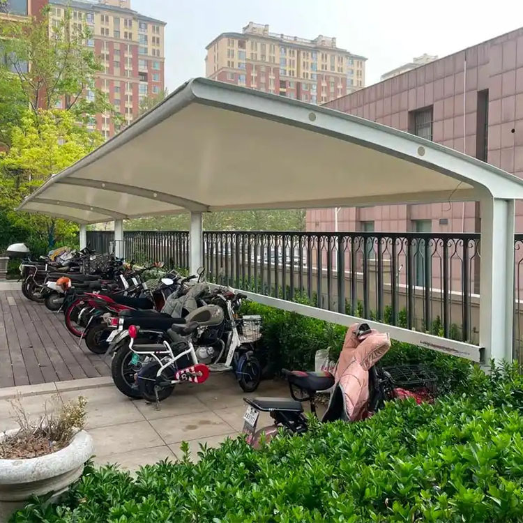 德令哈市膜结构电动车棚